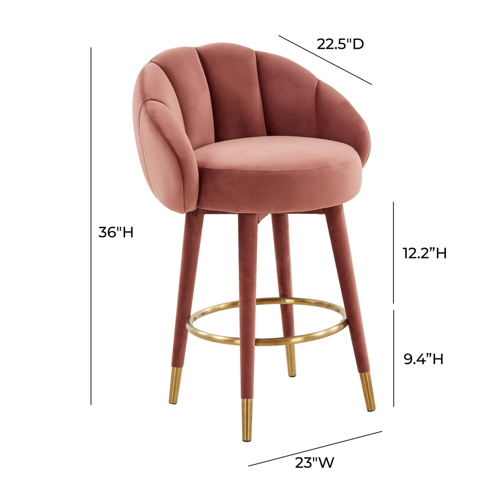 Salmon Swivel Bar Stool N617517