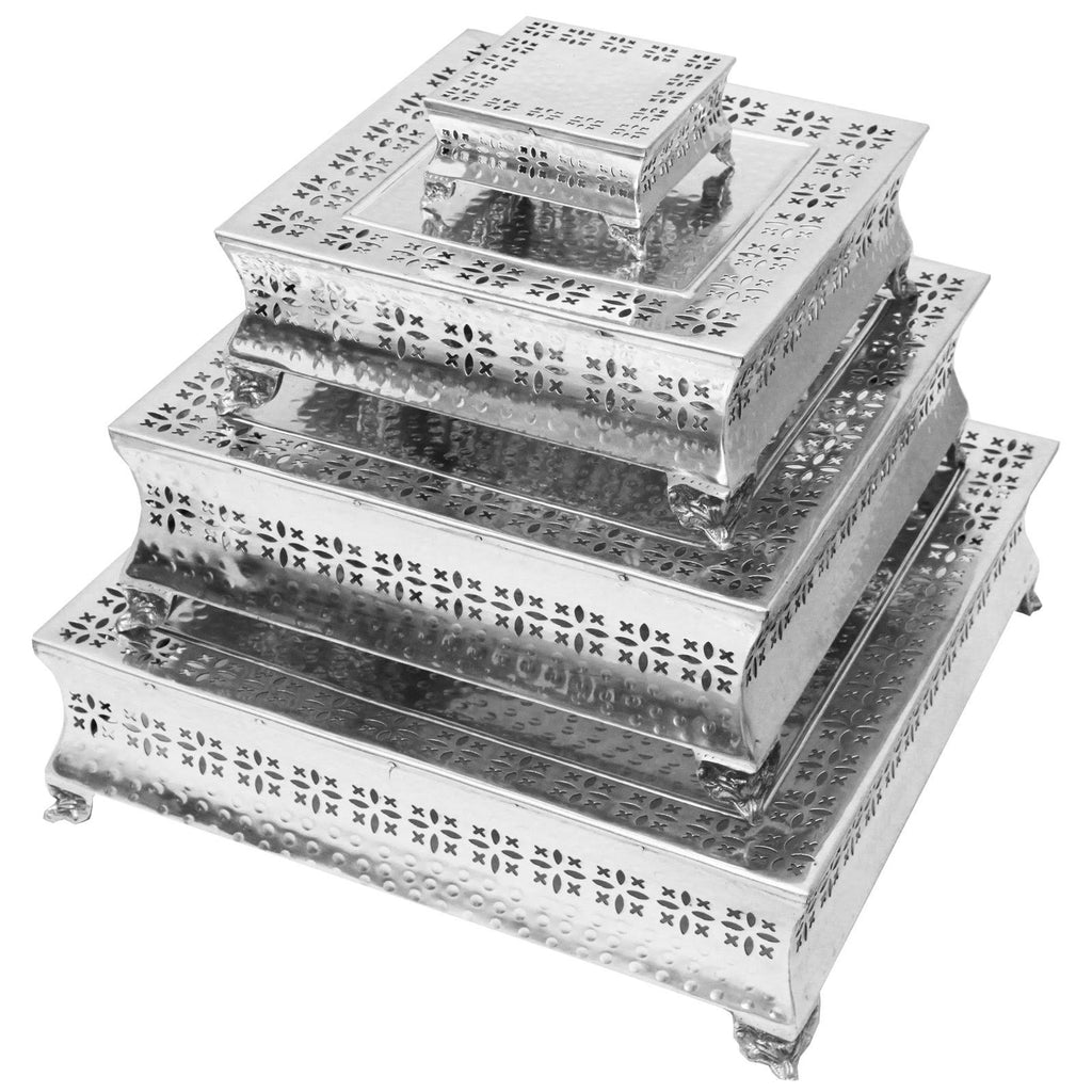 Square 4-Tier Wedding Cake Stands M3561