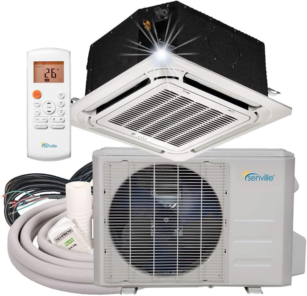 9000 BTU Ductless Ceiling Air Conditioner and Heat Pump M762