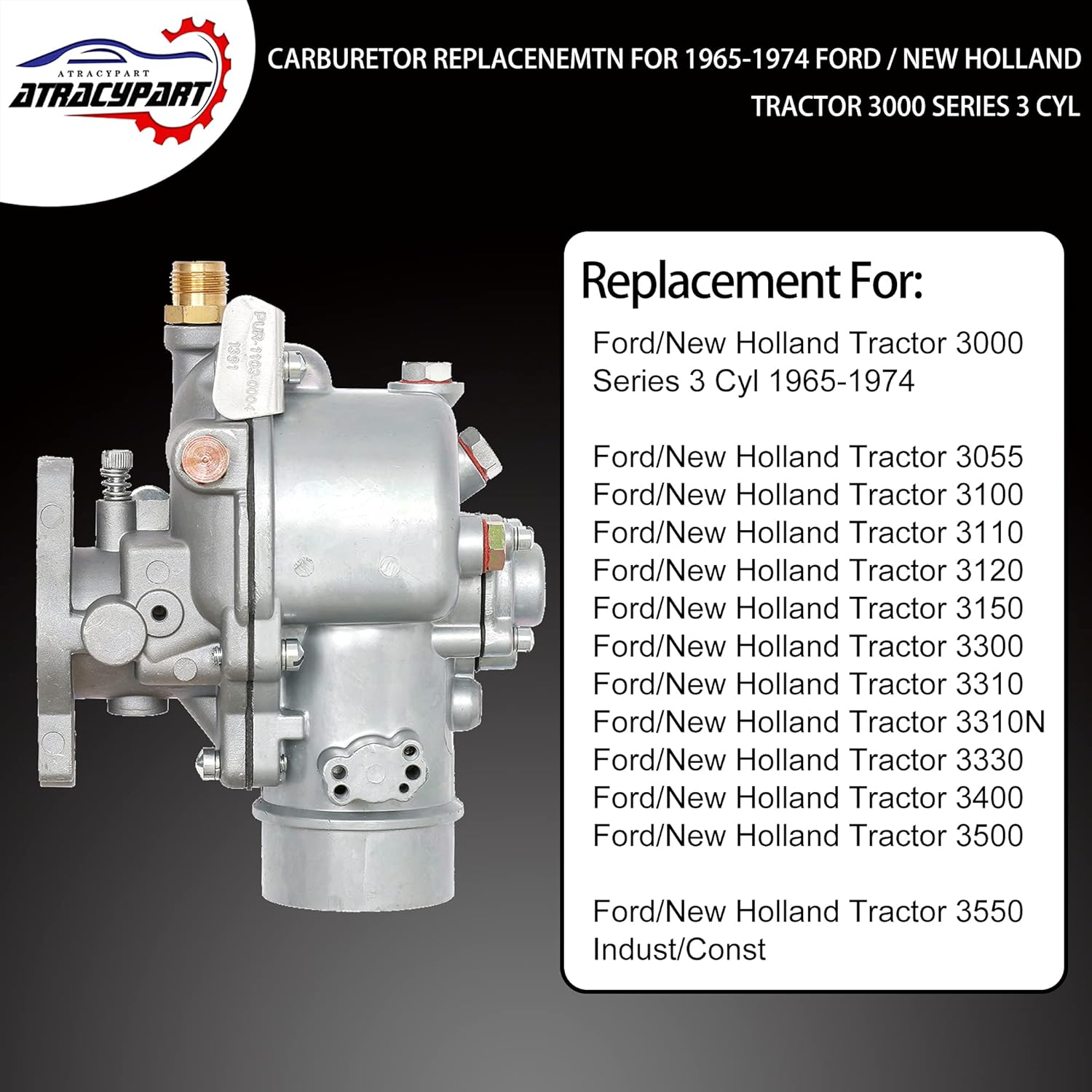 Carburetor for Ford New Holland Tractor 3000 Series 3 Cyl F24786