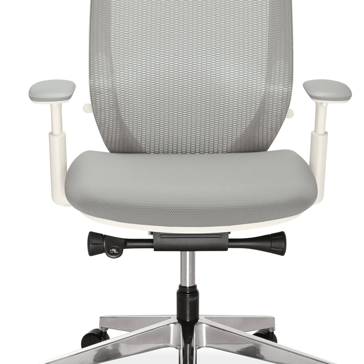 Black Ergonomic Mid-Back Office Task Chair with Black Mesh C64298