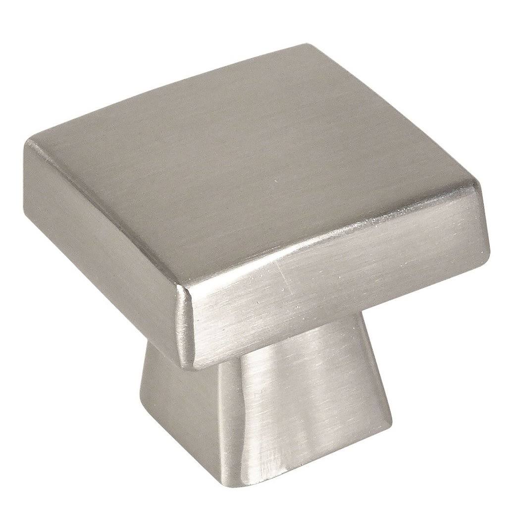 Satin Nickel Square Cabinet Knob - 25 Pack R7917