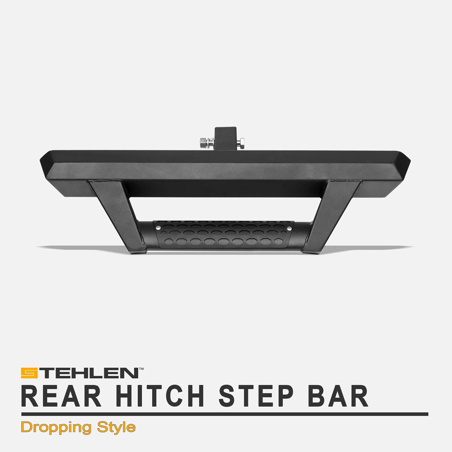 Matte Black Trailer Tow Hitch Drop Step Bar Bumper Guard Pack of 2 V838821