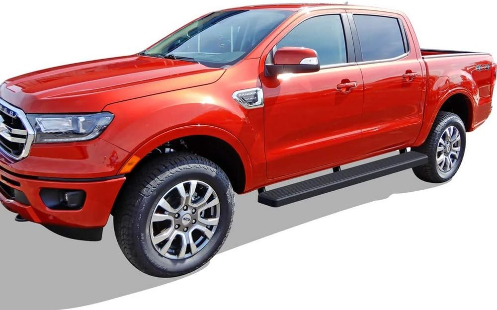 6in Black Running Boards H71296