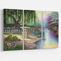 Oil Painting Print Multi-Piece Image on Wrapped Canvas F30600