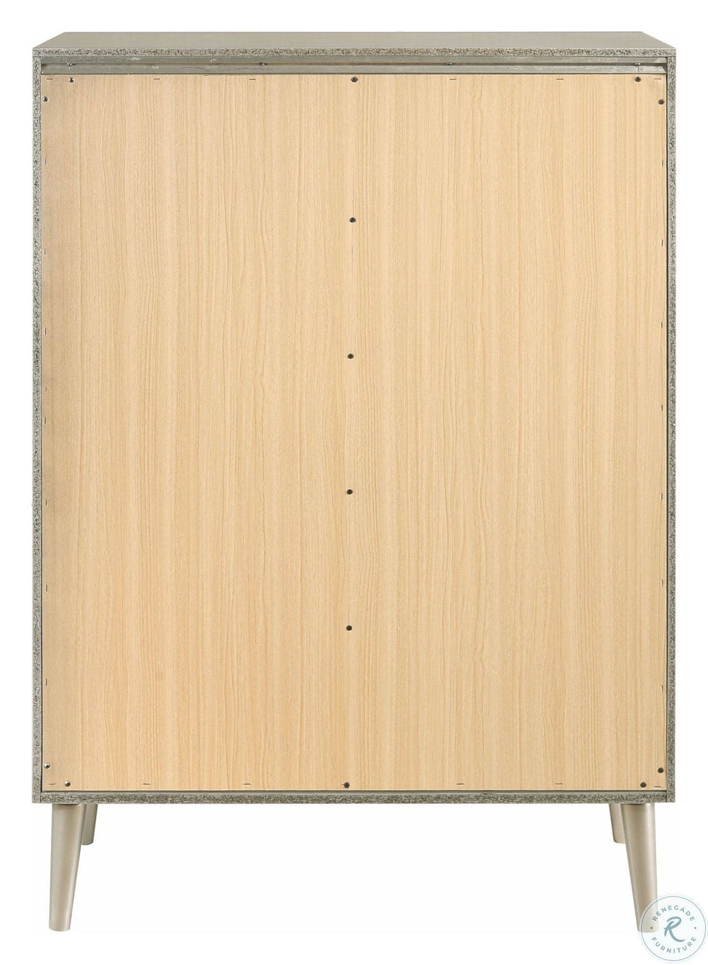 Metallic Sterling 5-Drawer Chest E377