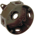 Bell 4 In. 5-Outlet 1/2 In. Bronze Weatherproof Outdoor Round Box G2461