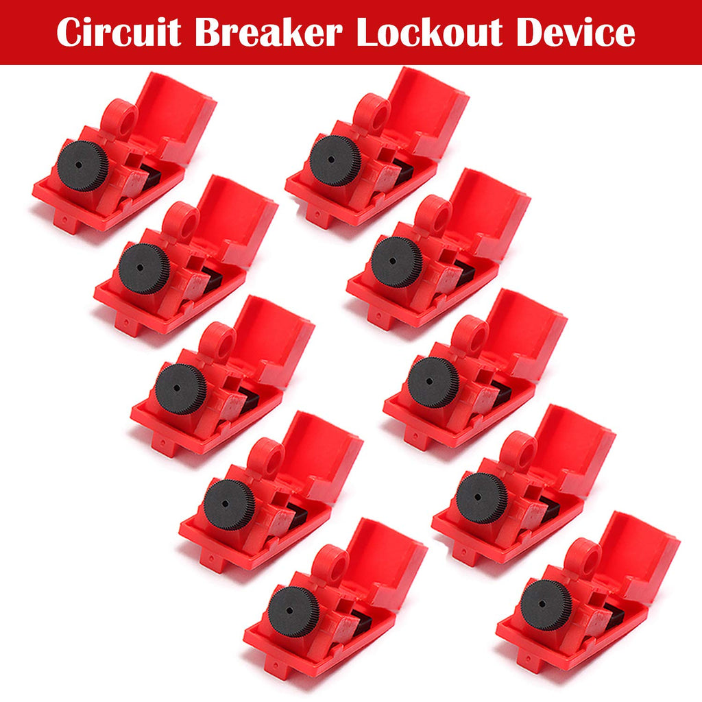 10 PCS Universal Single Pole Clamp Lockout Tagout Kit L7107