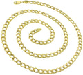 14K Yellow Gold 5mm Hollow Cuban Chain Necklace C185198