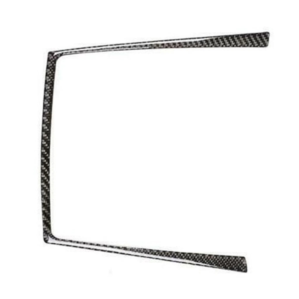 Carbon Fiber Water Cup Holder Frame Cover Trim R3969