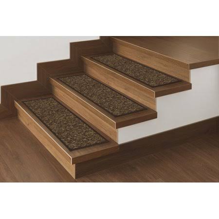 Brown Non-Slip Carpet Stair Treads, 8.5 inch x 26 inch, 14 Pack D27943
