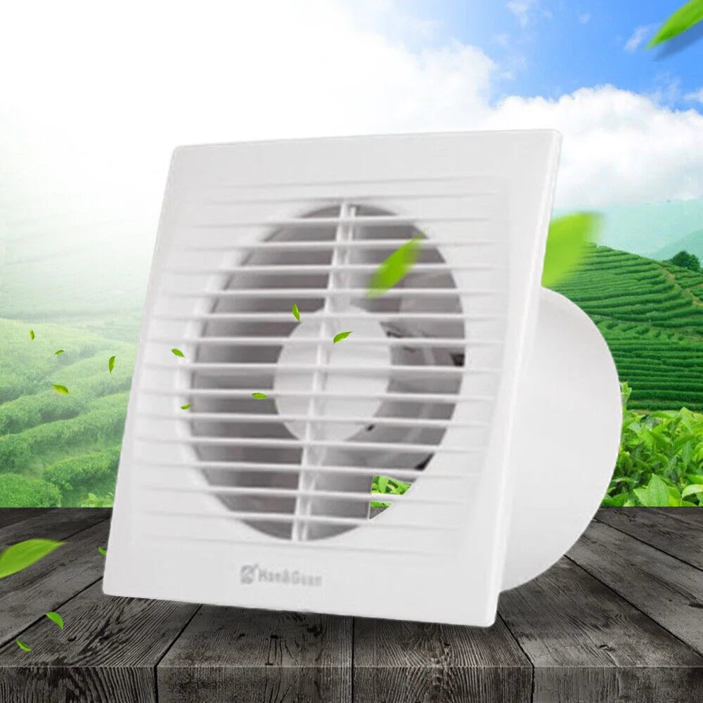 Wall-Mounted Square Exhaust Fan 6" Ventilation Extractor Fan 110V S820404