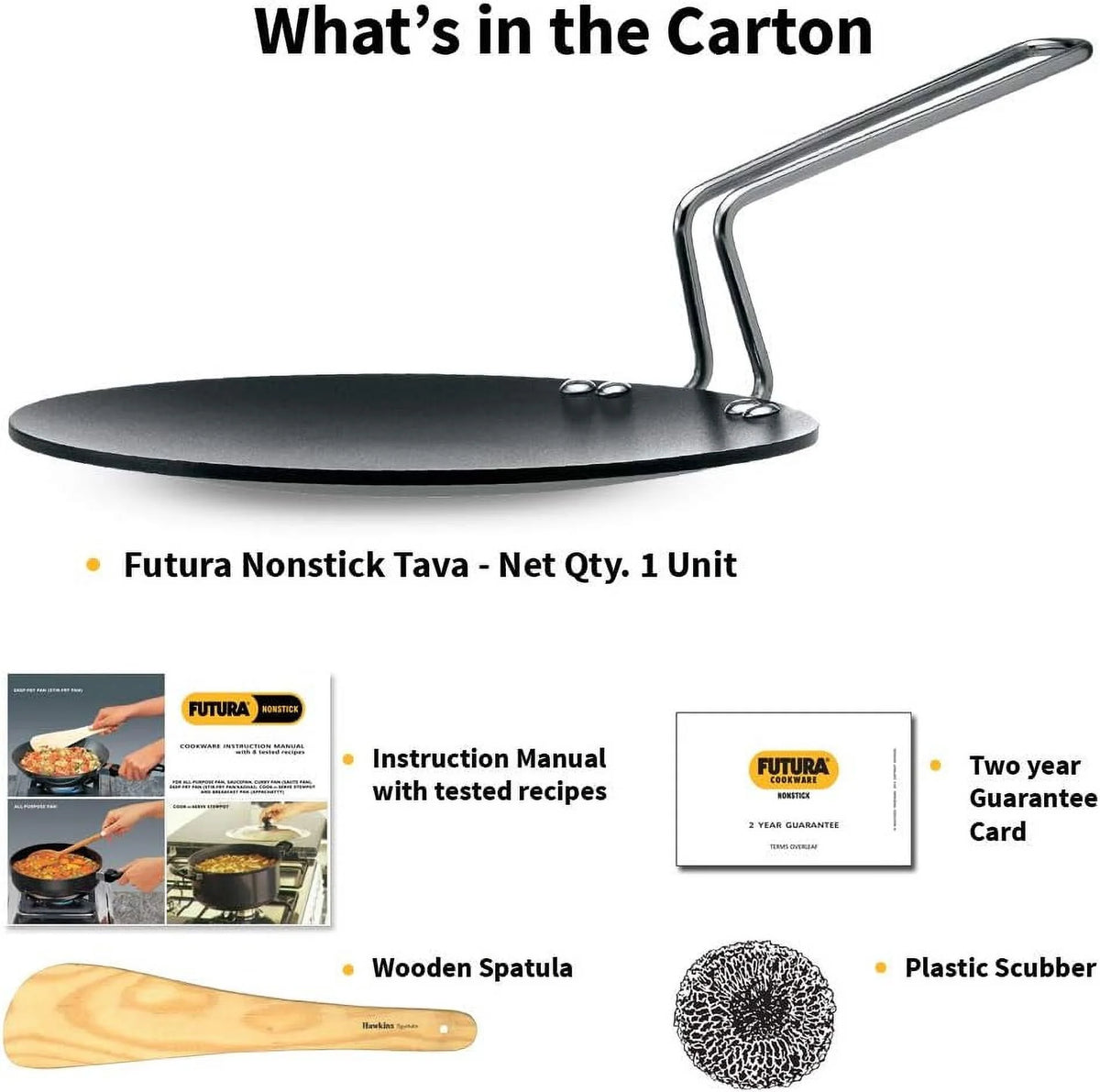 Concave Tava Griddle with Steel Handle, 8.5-Inch M4926