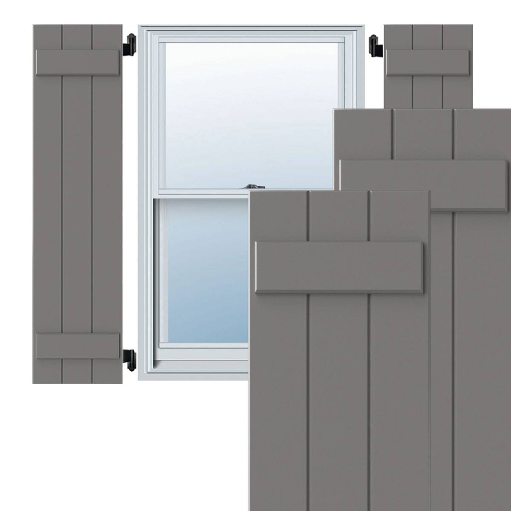 Primed Composite Board-n-Batten Shutters (Per Pair) I427
