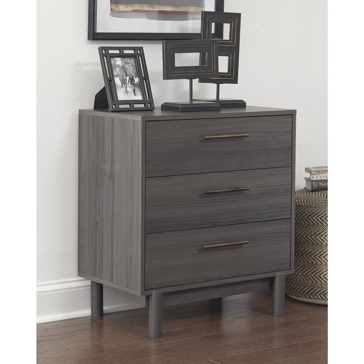 Dark Gray Drawer Chest C677