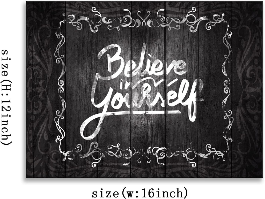 Black Framed Canvas Wall Art 12x16 inches H355