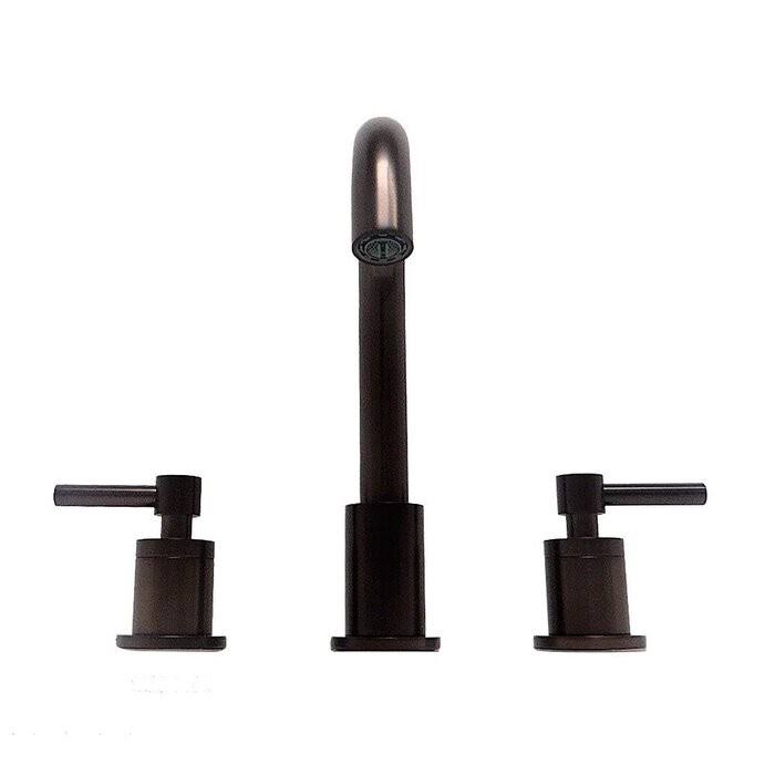 Oil Rubbed Bronze Widespread Bathroom Faucet with Drain K595611