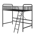 Black Twin Loft Bed Frame X10742