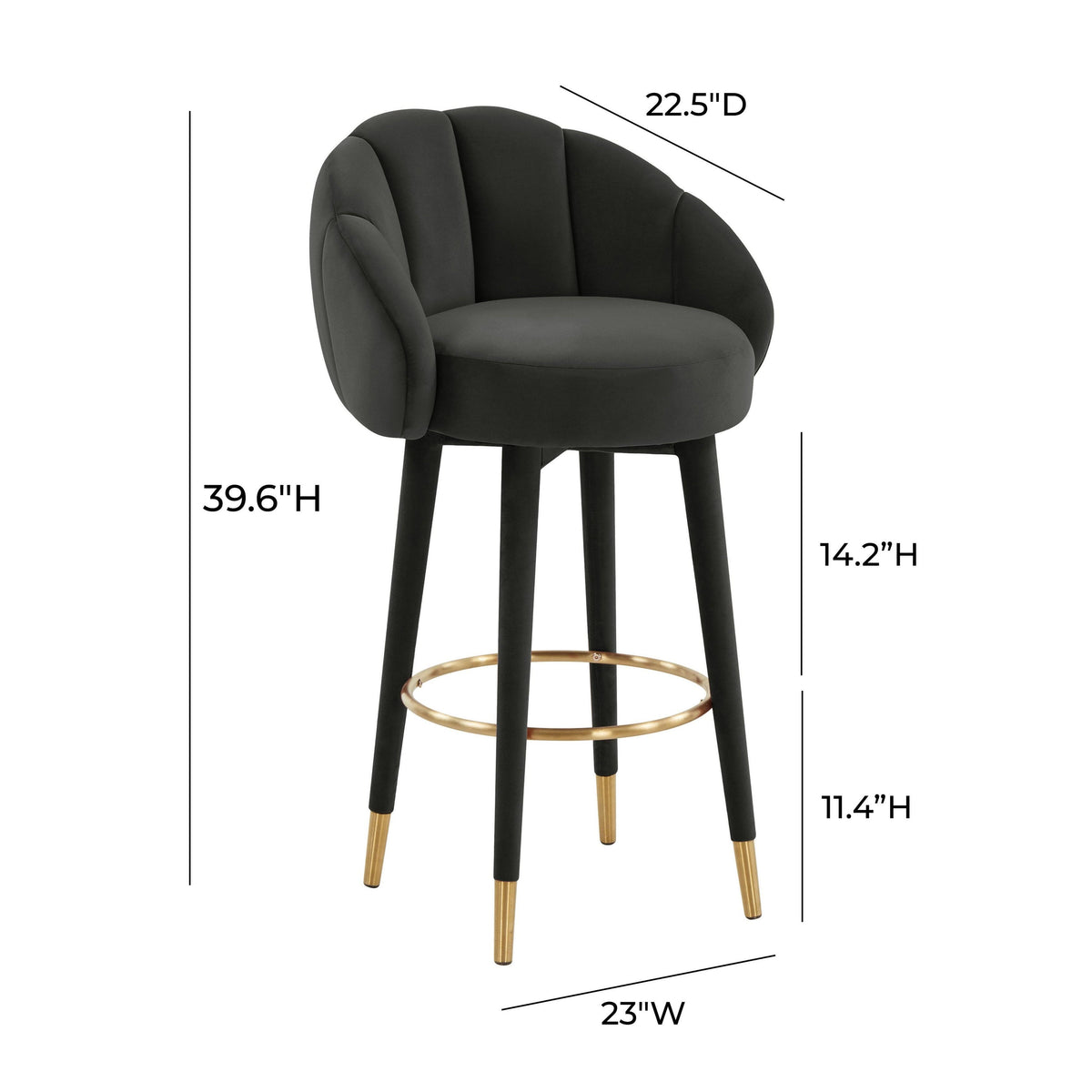 Salmon Swivel Bar Stool N617517