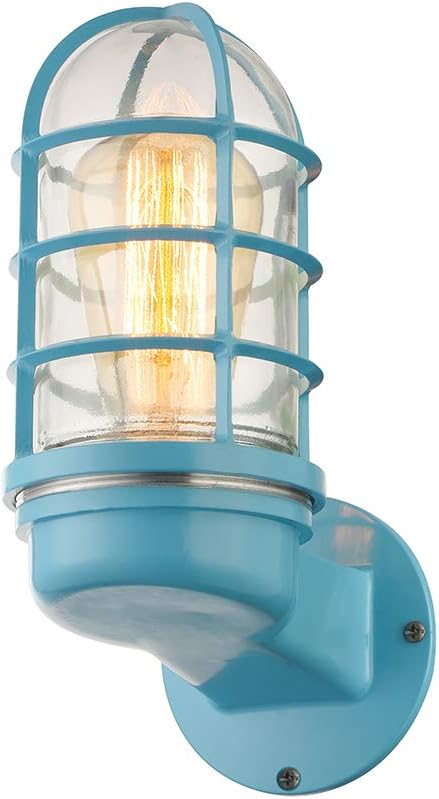 Green Finish Metal Cage Wall Sconce W32695