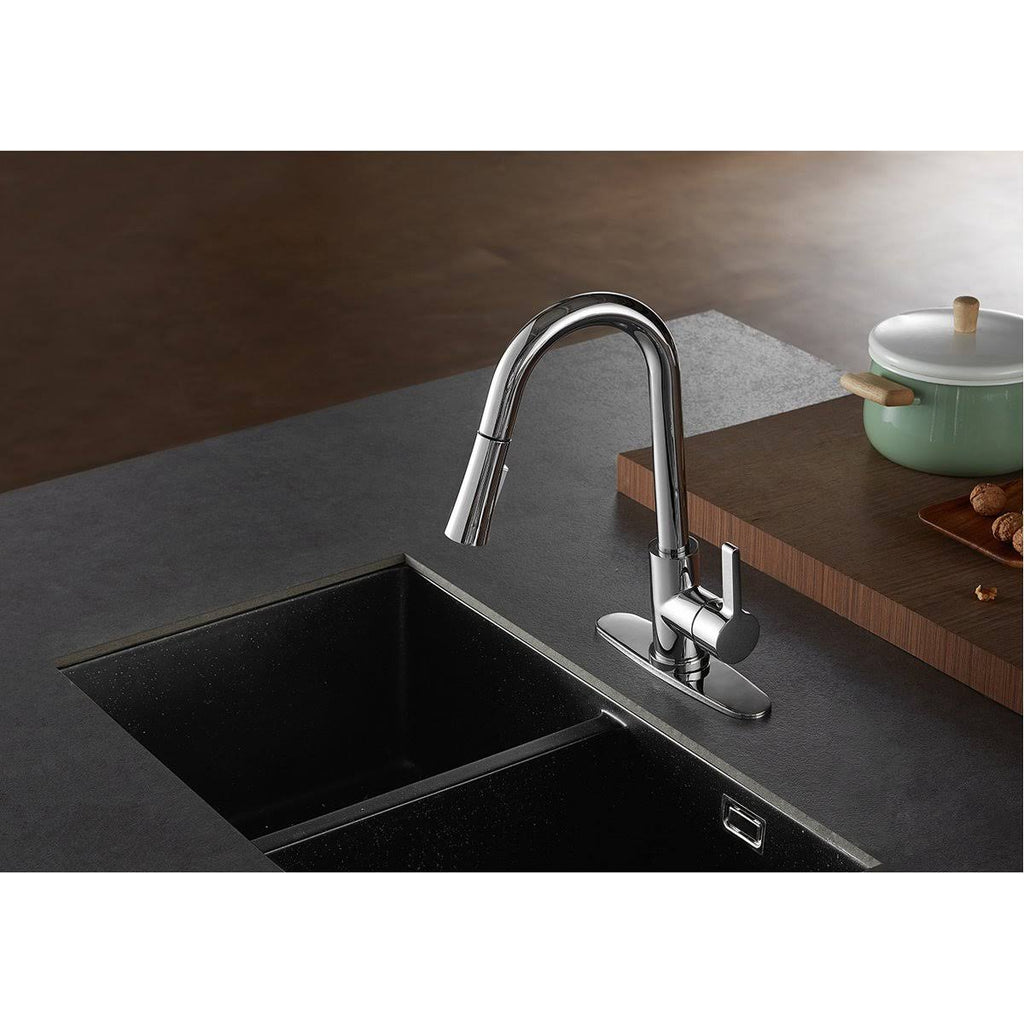 Brushed Nickel Pull-Down Kitchen Faucet X7505