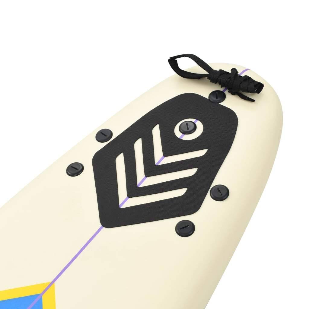 Blue and Cream Surfboard K49701