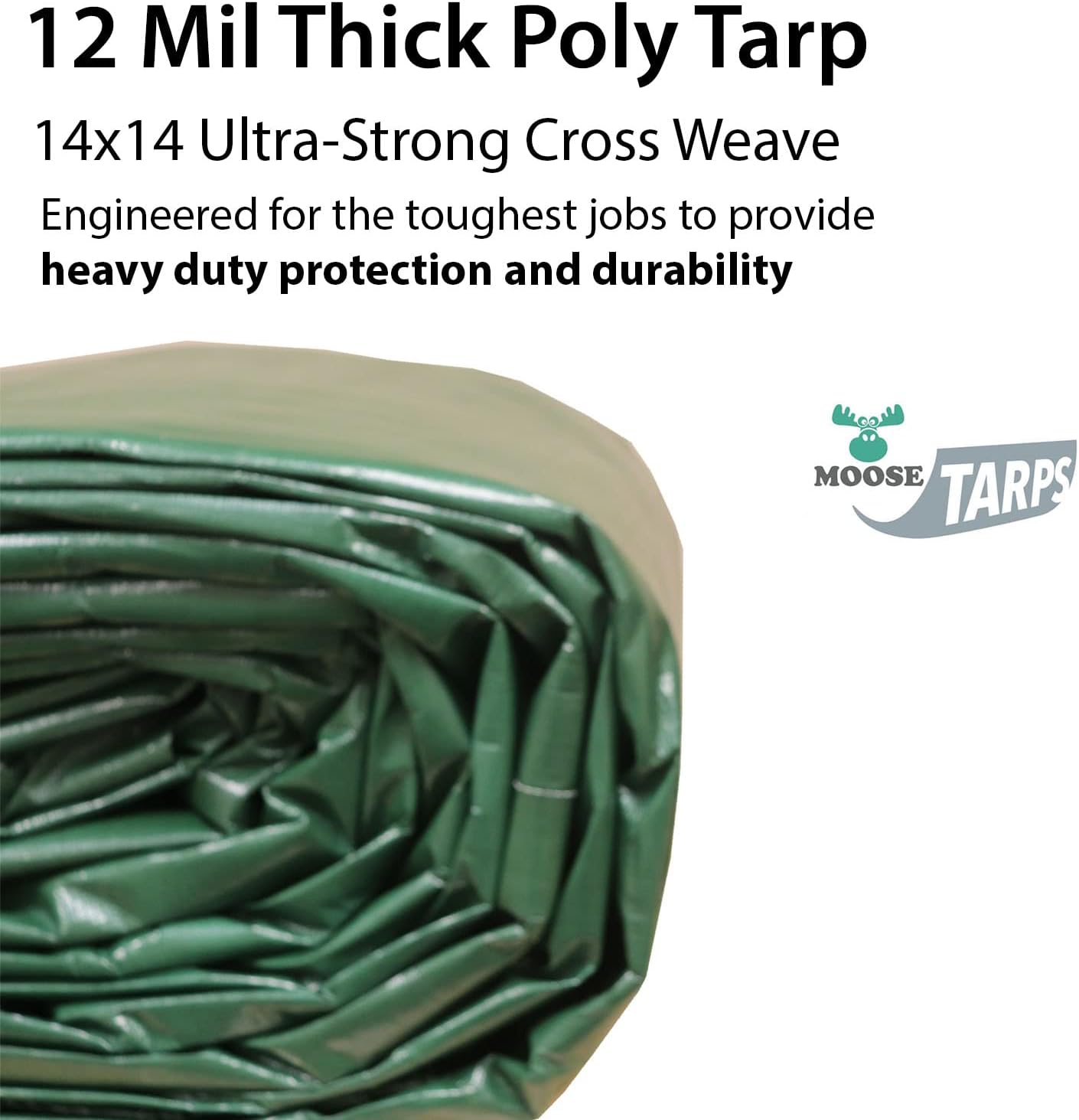 10x12 Foot Waterproof Heavy Duty Reversible Tarp J81420