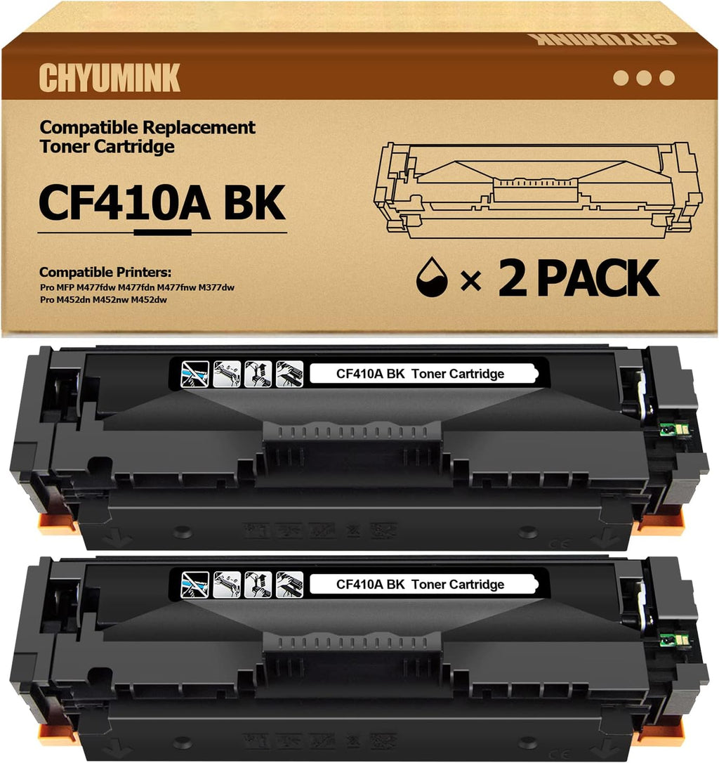 2 Pack Black Compatible Toner Cartridges F52010