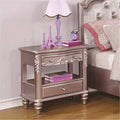 Metallic Lilac 1 Drawer Nightstand U5142
