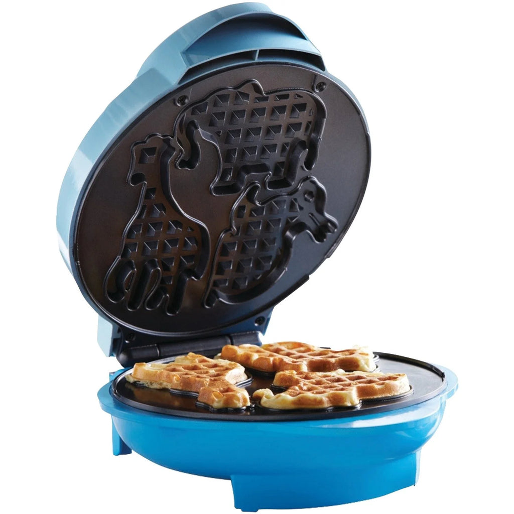 Blue Non-Stick Animal Shape Waffle Maker K47664