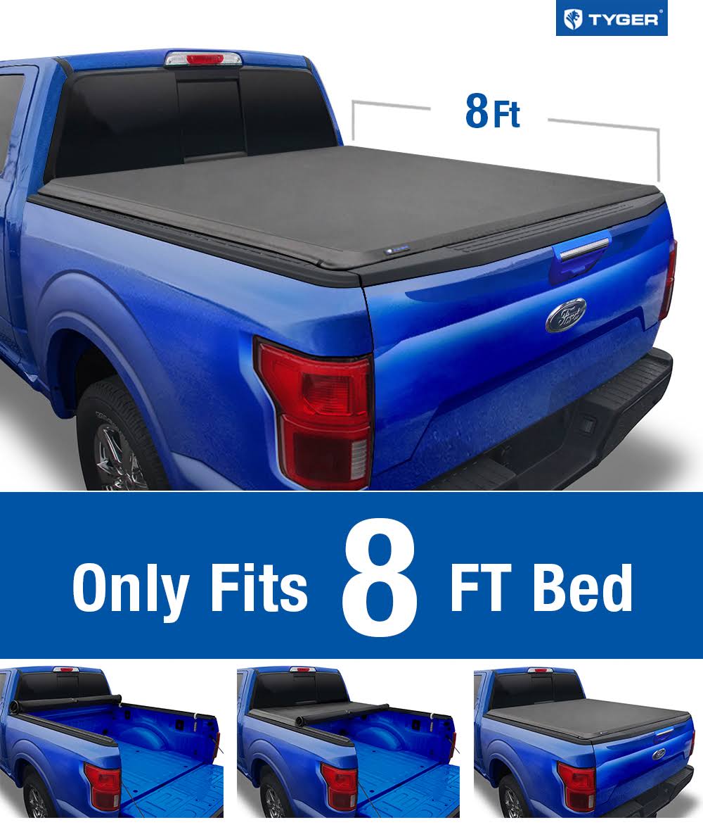 Soft Roll Up Truck Bed Tonneau Cover (8-Feet) R333288