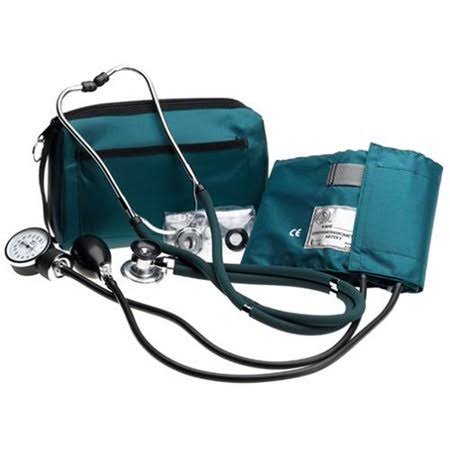 Hunter Green Aneroid Sphygmomanometer and Stethoscope Kit L73276