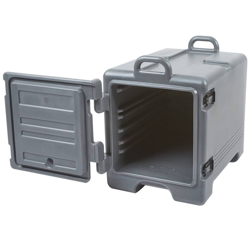 Charcoal Gray Front Loading Insulated Food Pan Carrier S52813