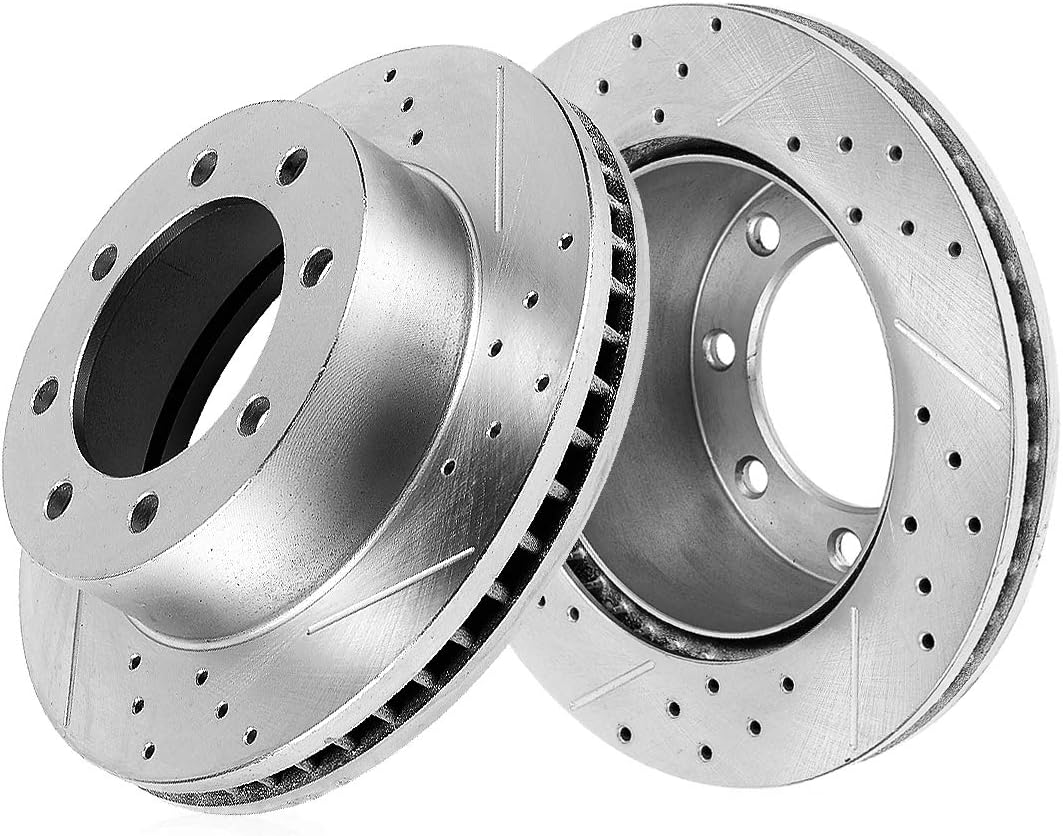 8 Lug Drilled & Slotted Rotors Q33471