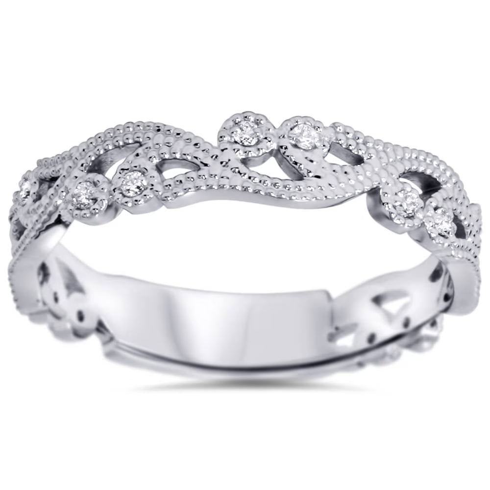 1/6ct Diamond Ring 14K White Gold P393