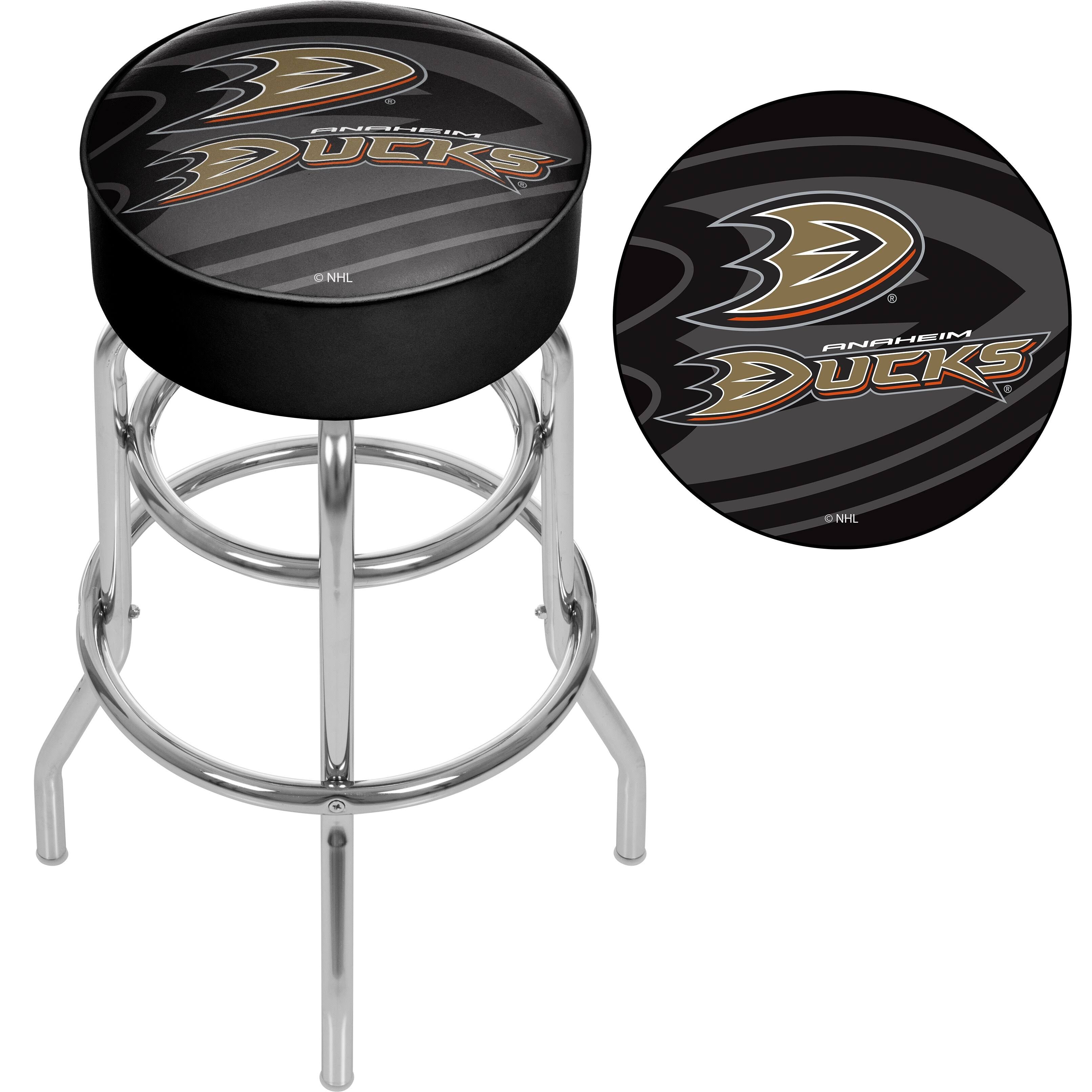 Chicago Blackhawks Chrome Swivel Bar Stool H934