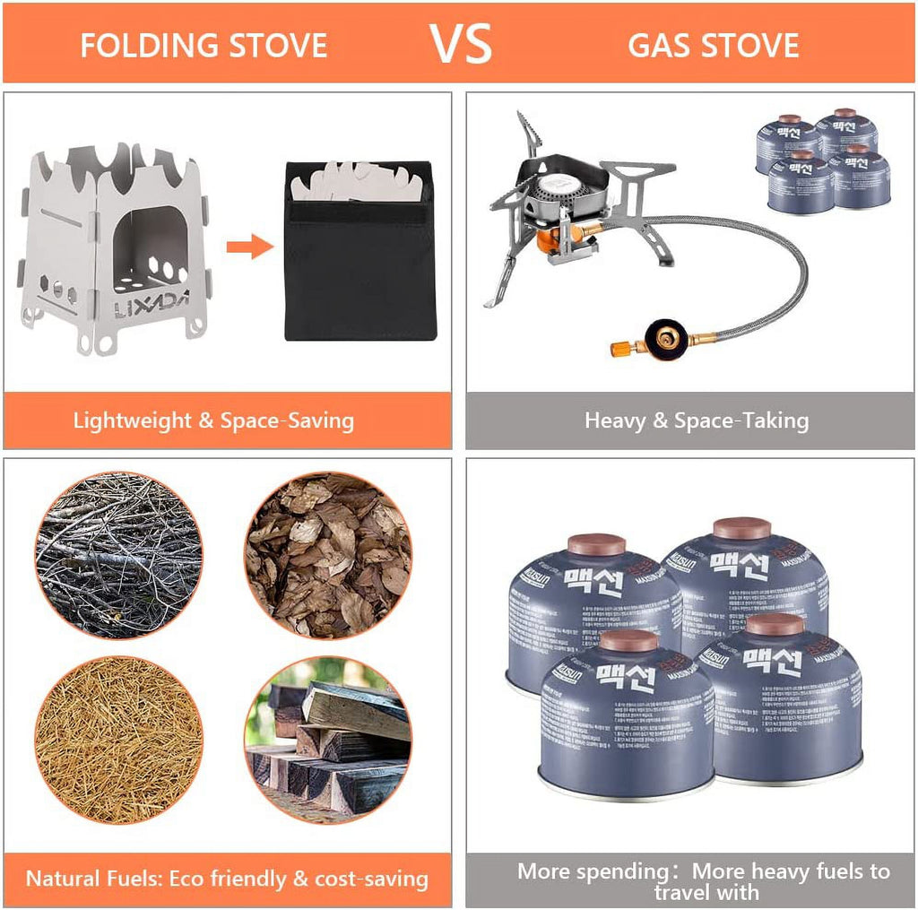 Stainless Steel Wood Burning Camping Stove C266983