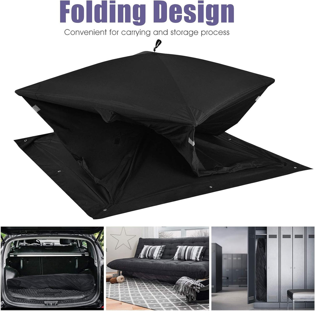 Pop-up Waterproof 2-Person Ice Fishing Tent with Carry Bag F4607