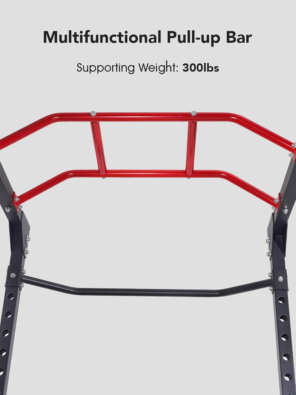 Power Cage Squat Rack with J-Hooks Heavy Duty 1000 lbs Capacity Q549