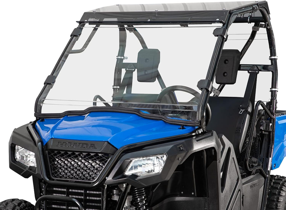 Heavy Duty Full Windshield for Honda Pioneer 500/520, 1/4 Thick Clear Polycarbonate B22118