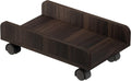 Rustic Brown CPU Stand Cart with 4 Caster Wheels H9145