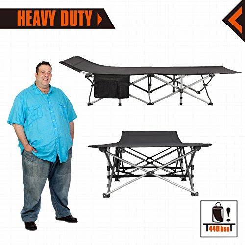 Oversized Heavy Duty Folding Camping Cot with Aluminum Frame R886