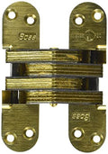 Satin Brass Invisible Single Door Hinge V71748