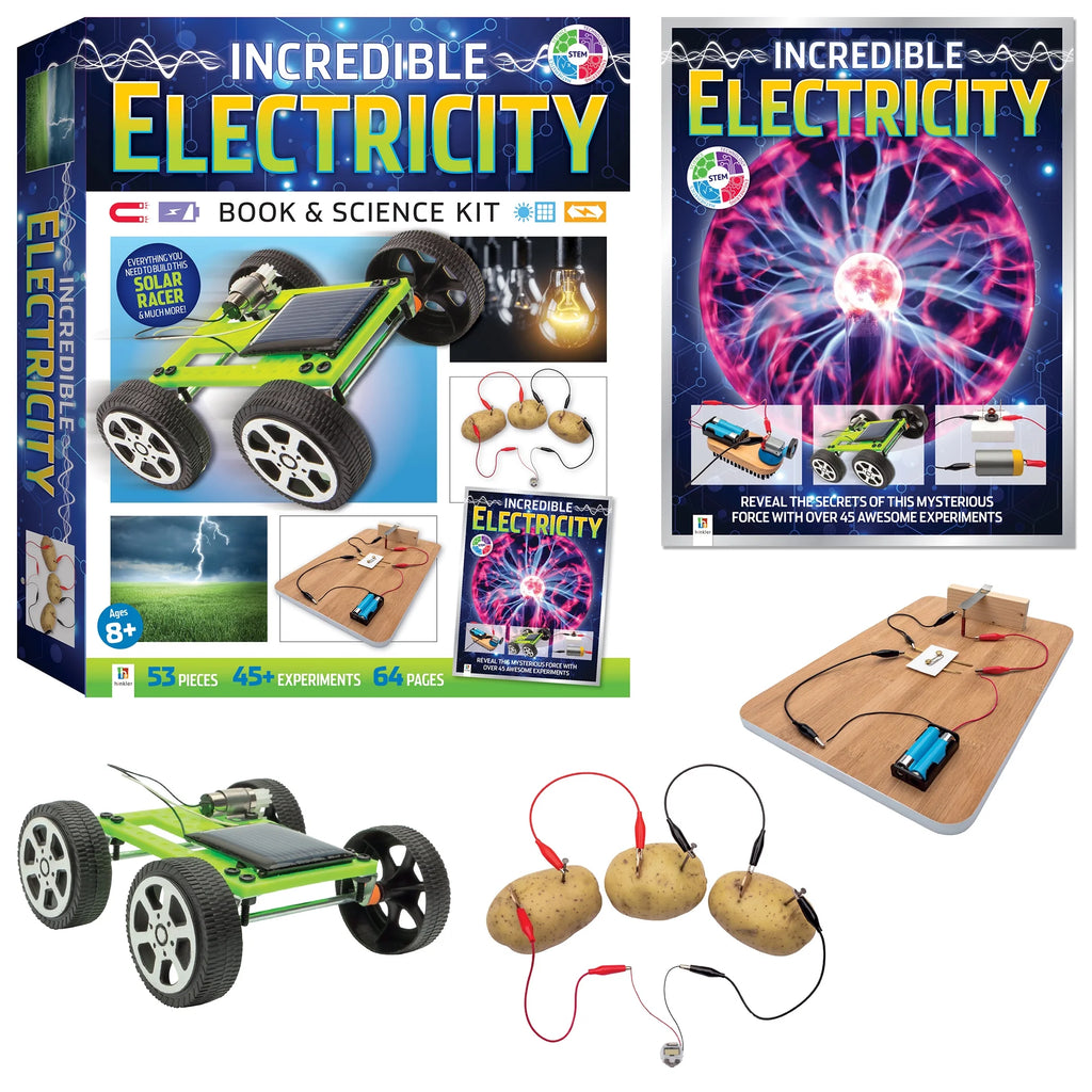 Incredible Electricity Book & Science Educational Kit, 53-Pieces, 64-Page Book G570257