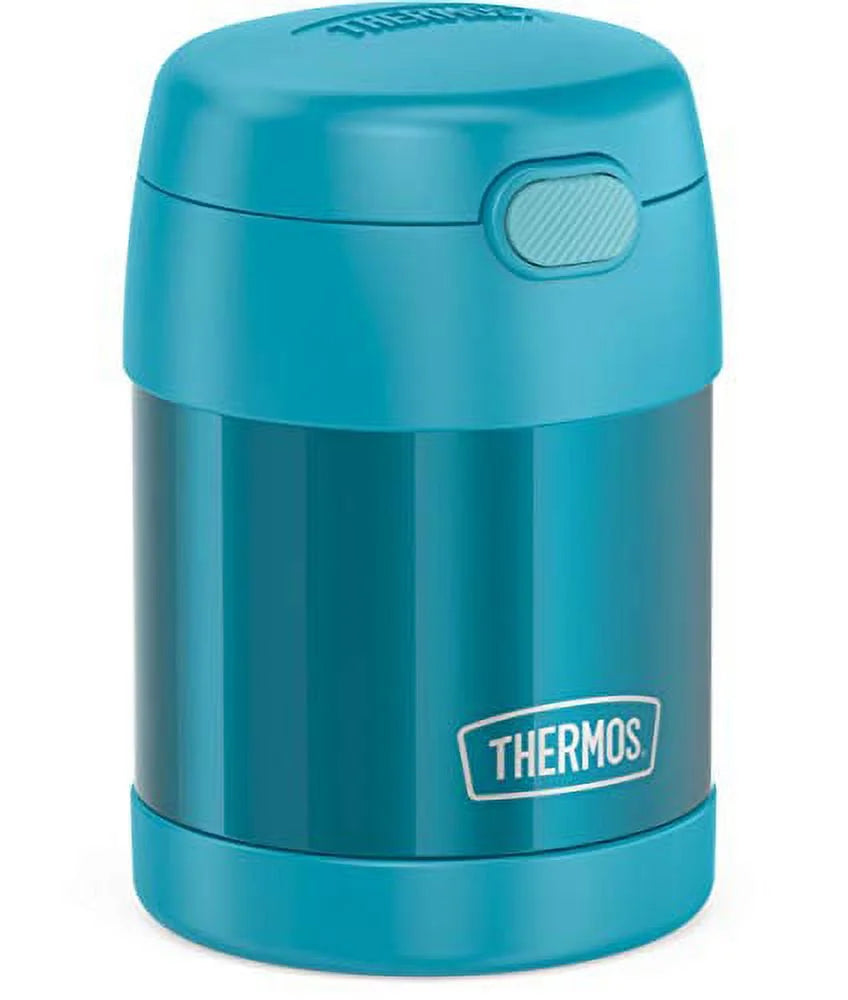 Teal 10 Ounce Stainless Steel Vacuum Insulated Kids Food Jar with Folding Spoon S88619