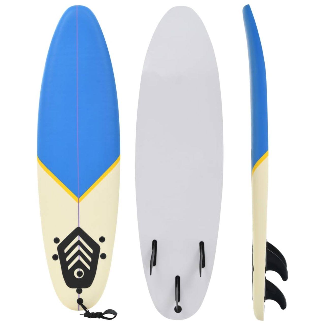 Blue and Cream Surfboard K49701