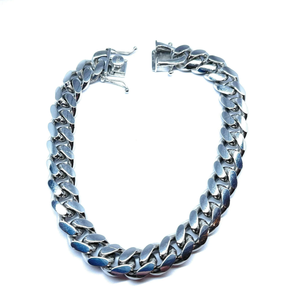 925 Solid Sterling Silver Miami Cuban Link Chain W17017