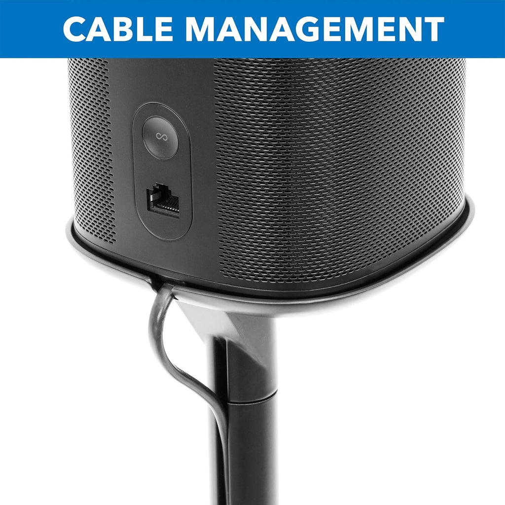 Matte Black Speaker Floor Stand K43355