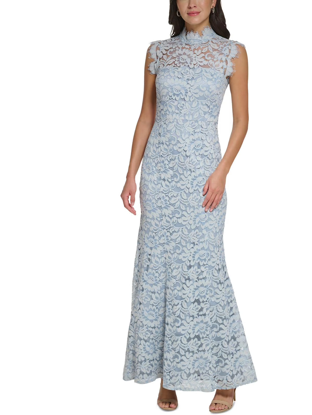 Lace Long Evening Dress R813
