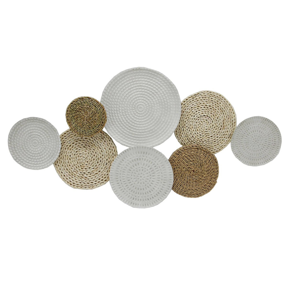 Metal Wall Circles with Weaving V5217
